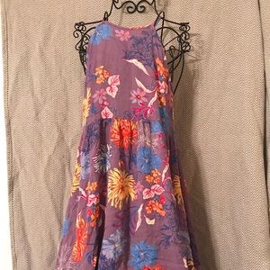 Floral Dress w/Keyhole Back